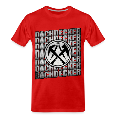 Dachdecker Premium T-Shirt - Rot