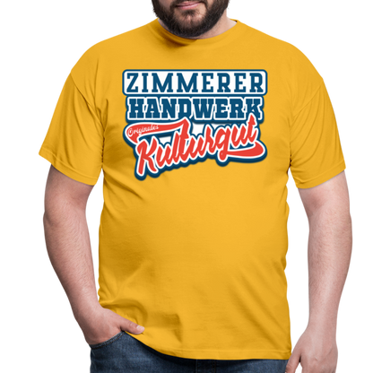 Zimmerer Originales Kulturgut - Männer T-Shirt - Gelb