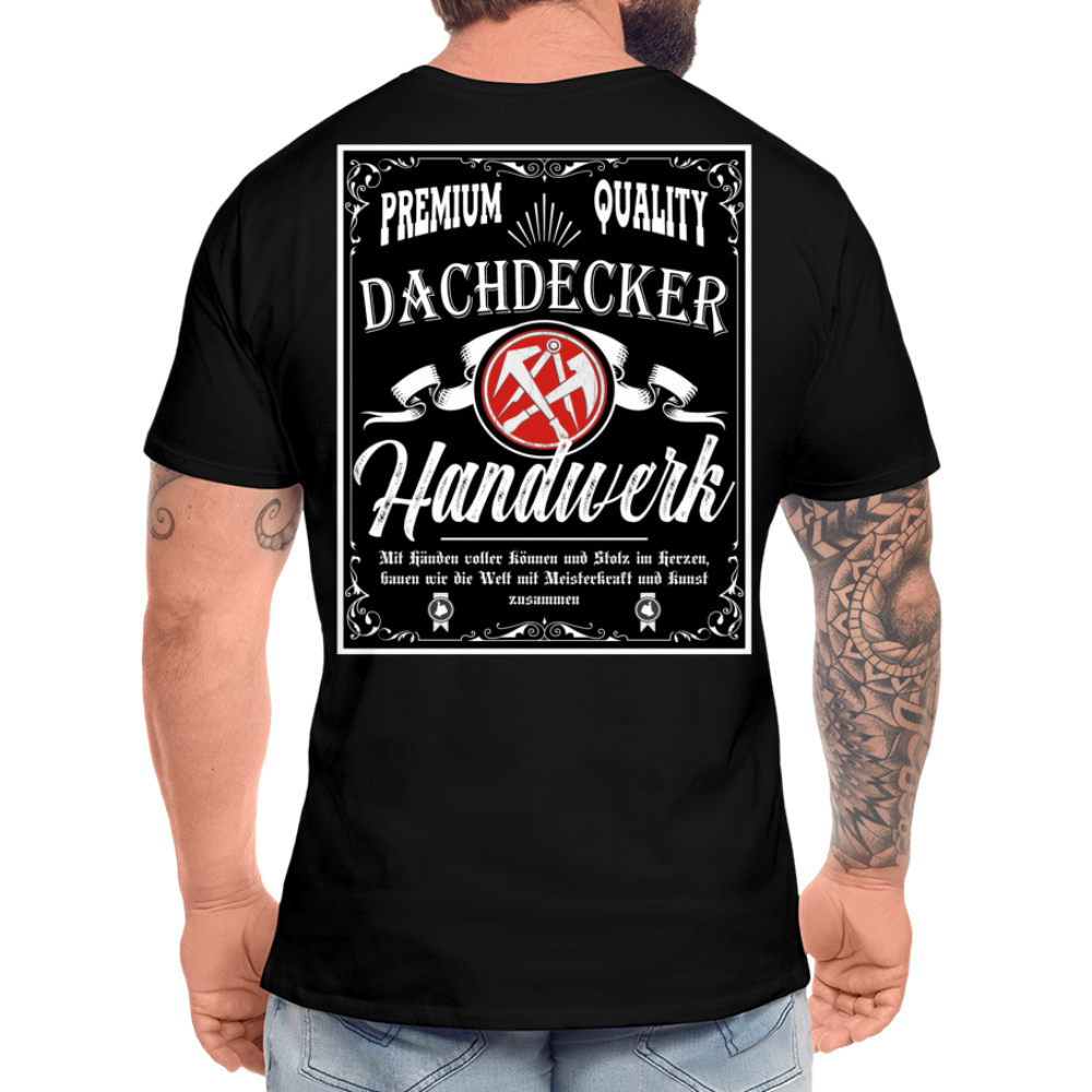 Dachdecker Premium T-Shirt - Schwarz