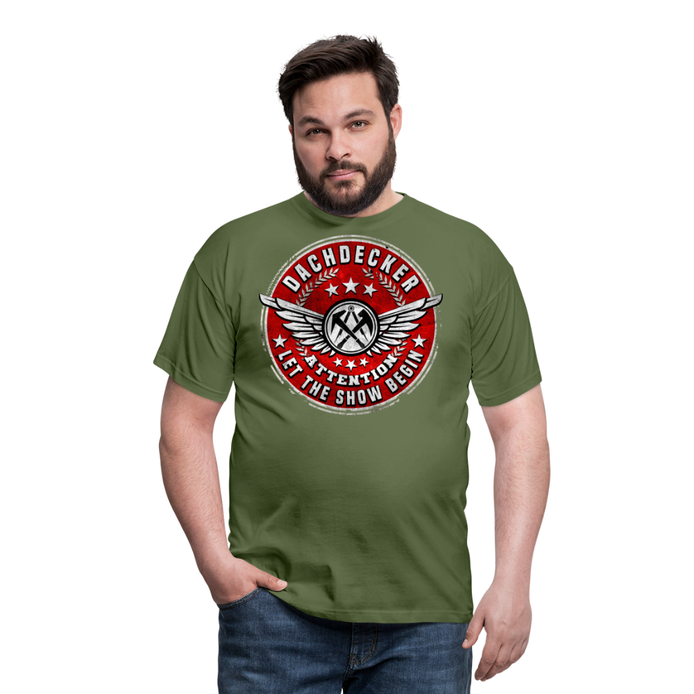 Dachdecker Premium T-Shirt - Militärgrün