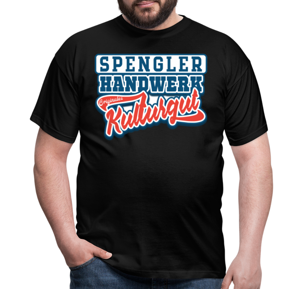 Spengler Originales Kulturgut - Männer T-Shirt - Schwarz