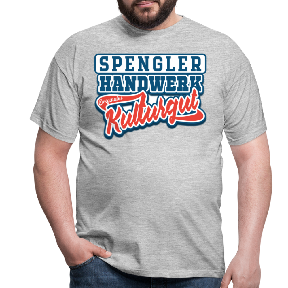 Spengler Originales Kulturgut - Männer T-Shirt - Grau meliert