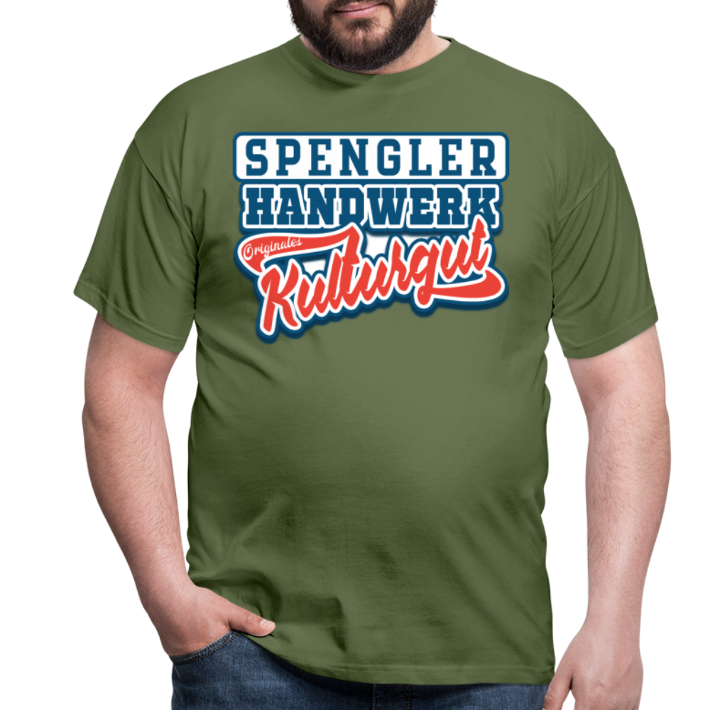Spengler Originales Kulturgut - Männer T-Shirt - Militärgrün