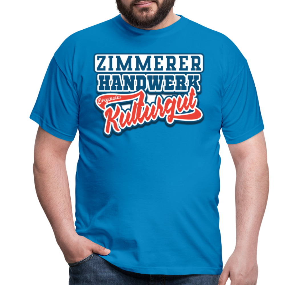 Zimmerer Originales Kulturgut - Männer T-Shirt - Royalblau