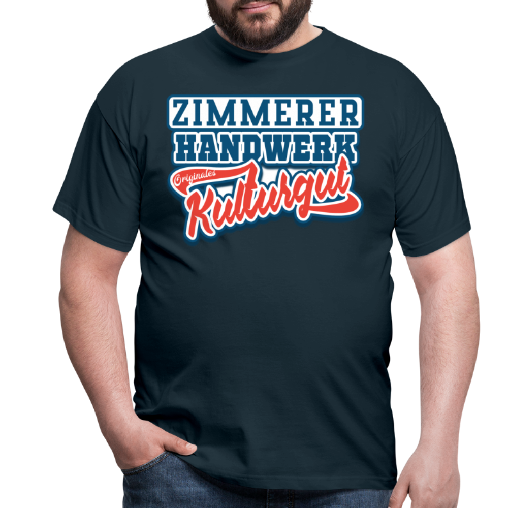 Zimmerer Originales Kulturgut - Männer T-Shirt - Navy