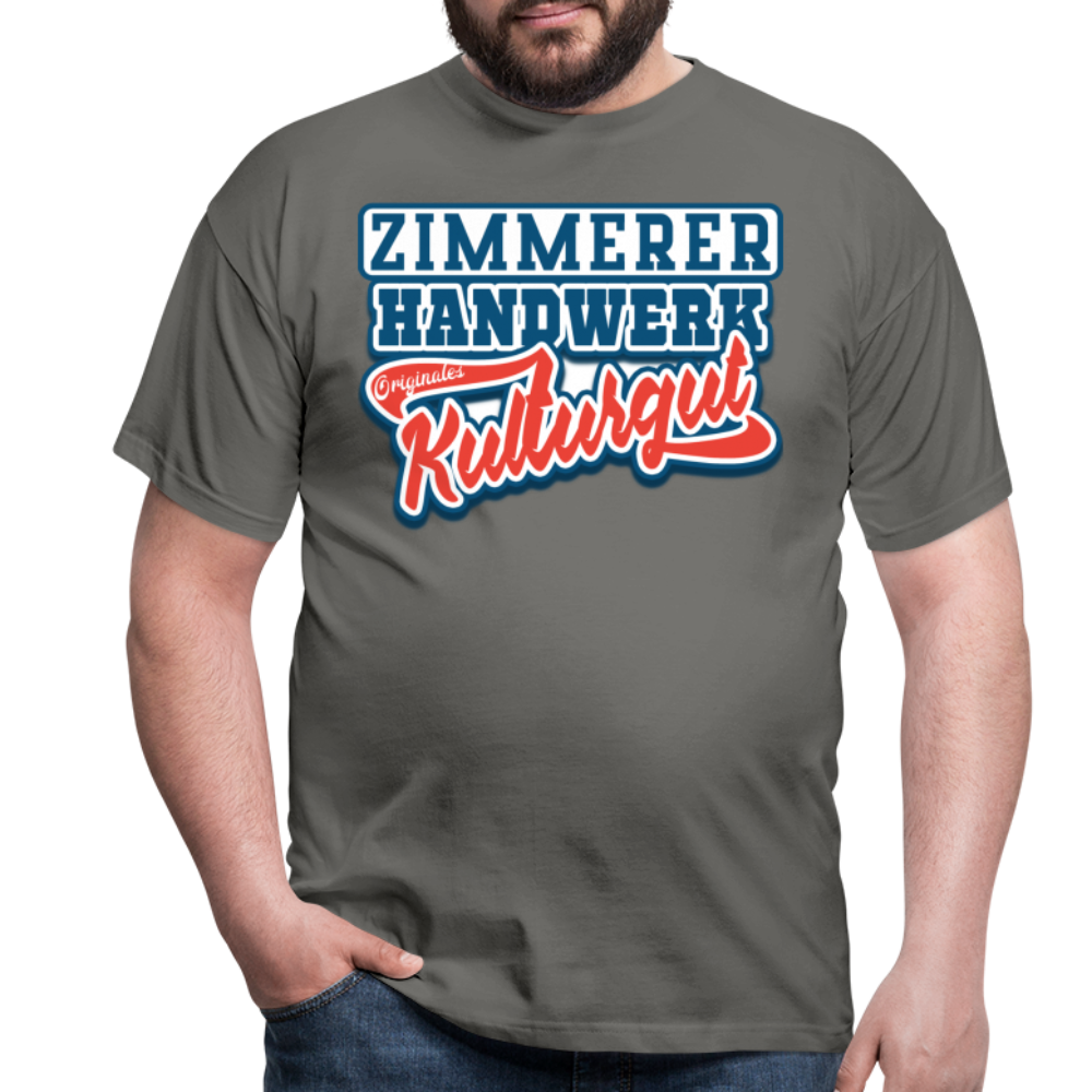 Zimmerer Originales Kulturgut - Männer T-Shirt - Graphit