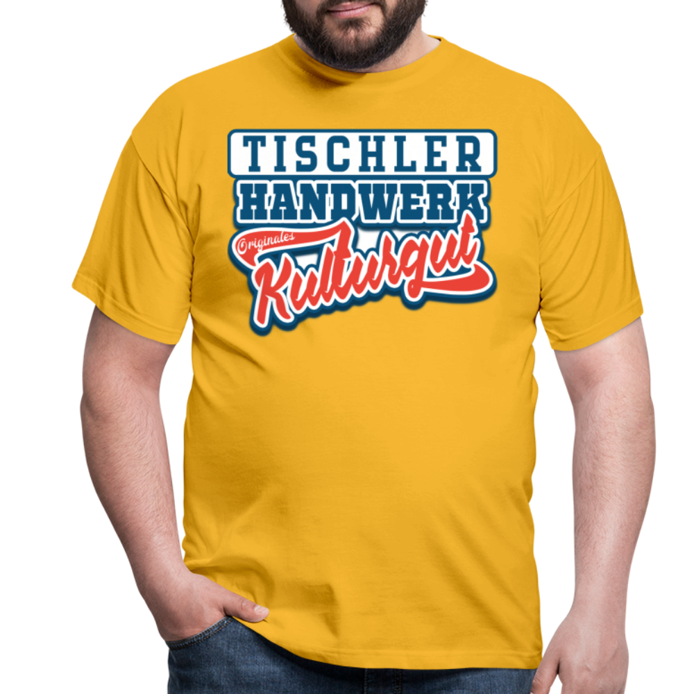 Tischler Originales Kulturgut - Männer T-Shirt - Gelb