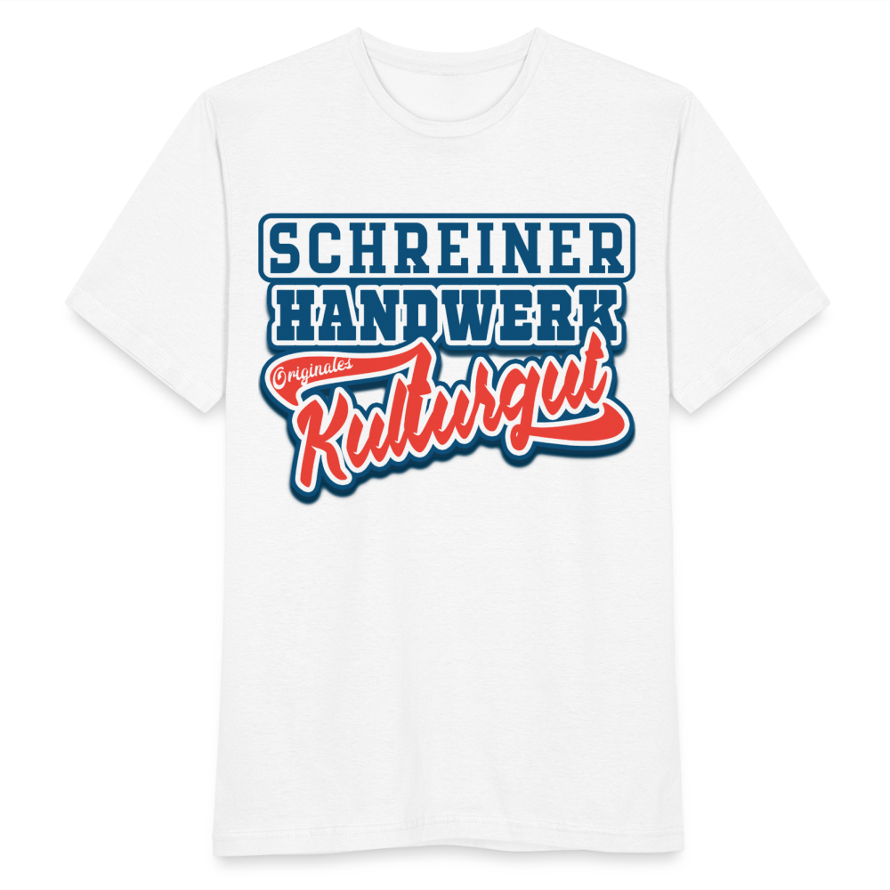 Schreiner Originales Kulturgut - Männer T-Shirt - weiß