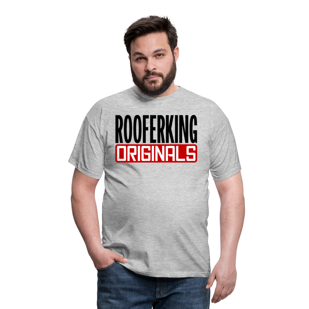 Rooferking Originals - Dachdecker T-Shirt - Grau meliert