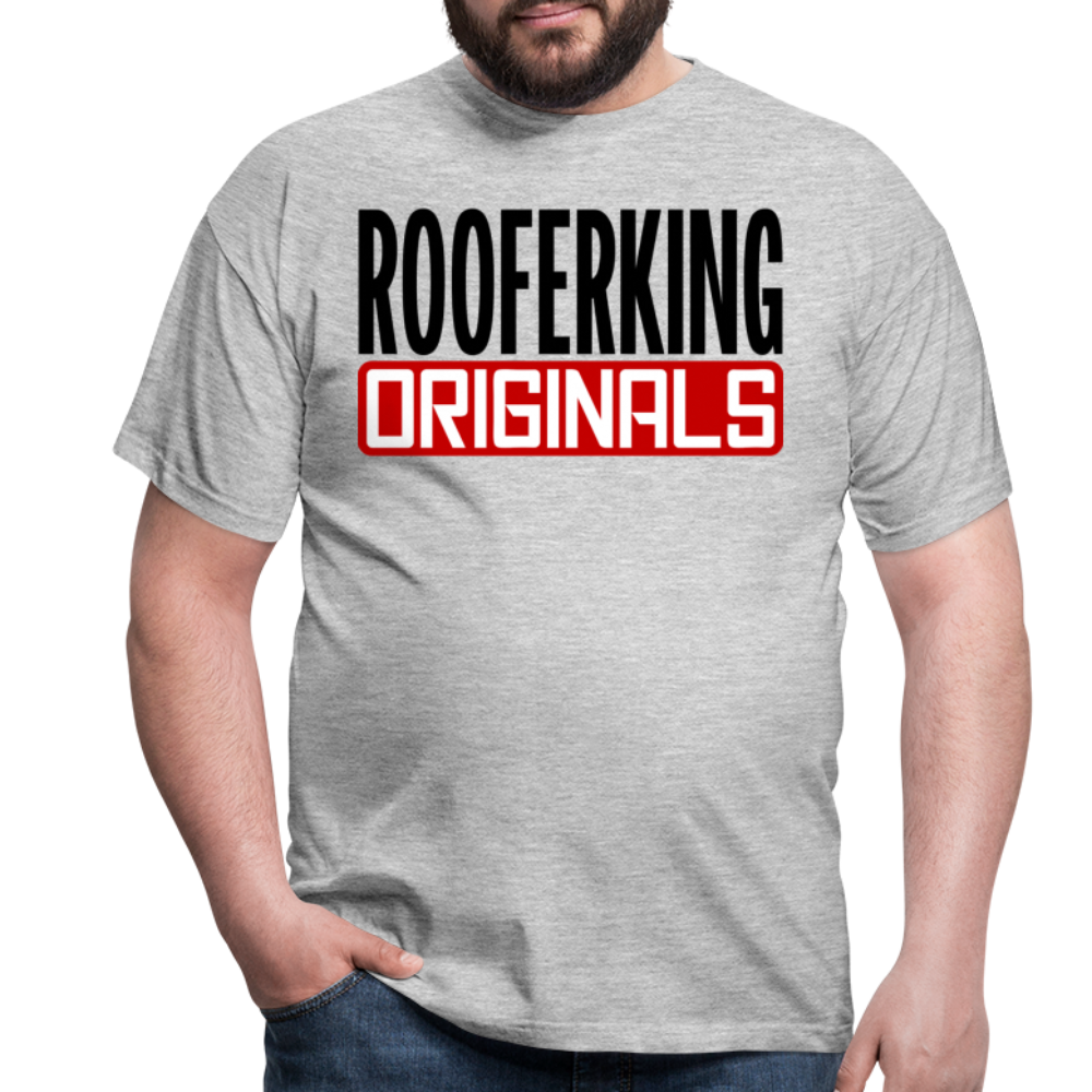 Rooferking Originals - Dachdecker T-Shirt - Grau meliert