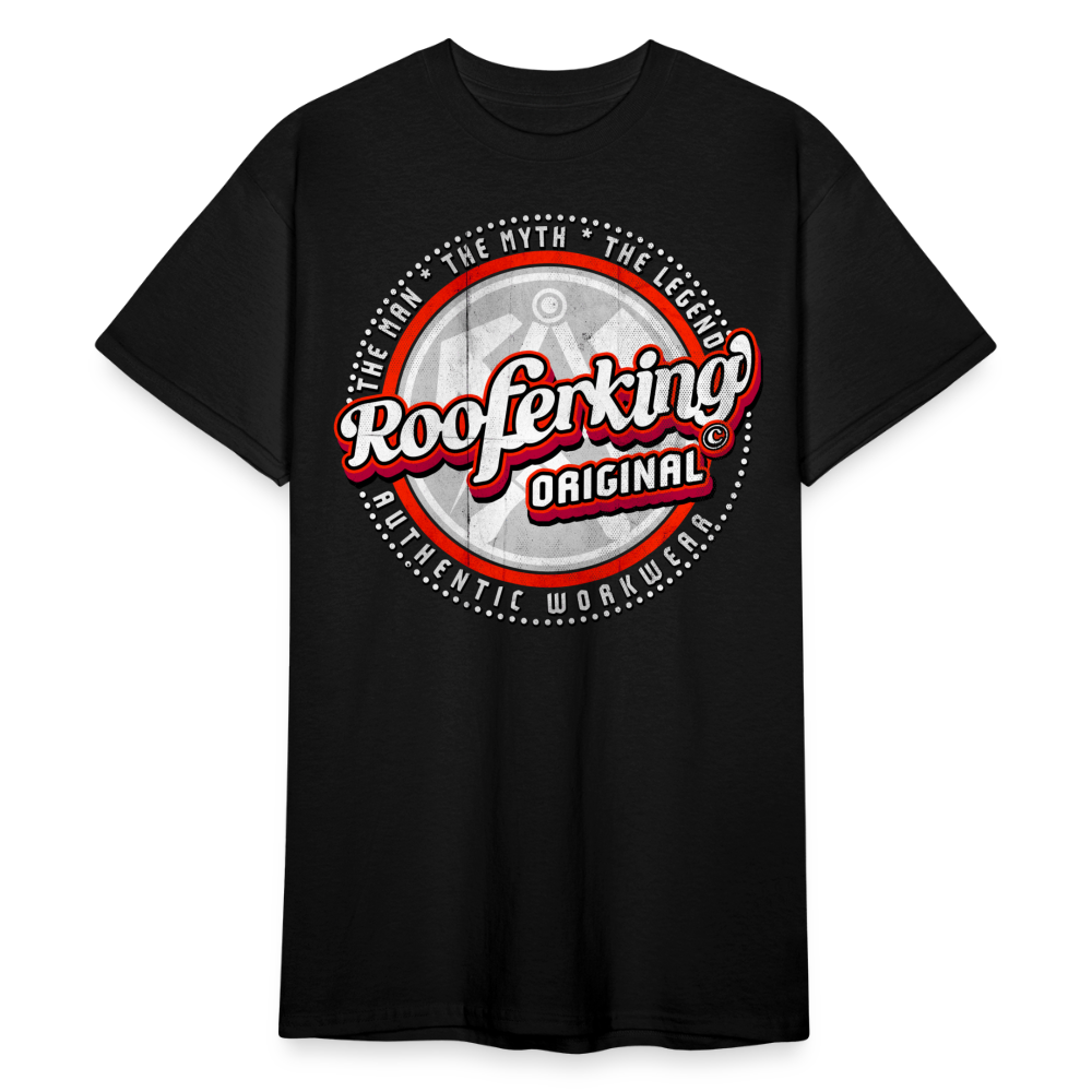 Rooferking Original - Dachdecker T-Shirt - Schwarz