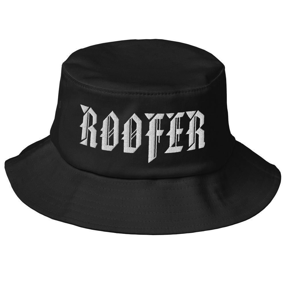 Roofer Oldschool Bucket Hat bestickt www.rooferking.de