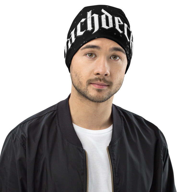 Roofer beanie with all-over print
