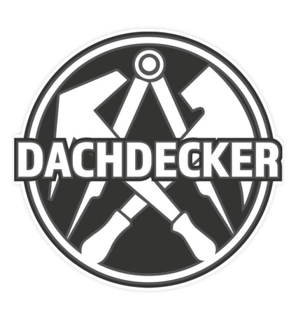 Dachdecker - Sticker ( 10 x 10 cm ) - Rooferking
