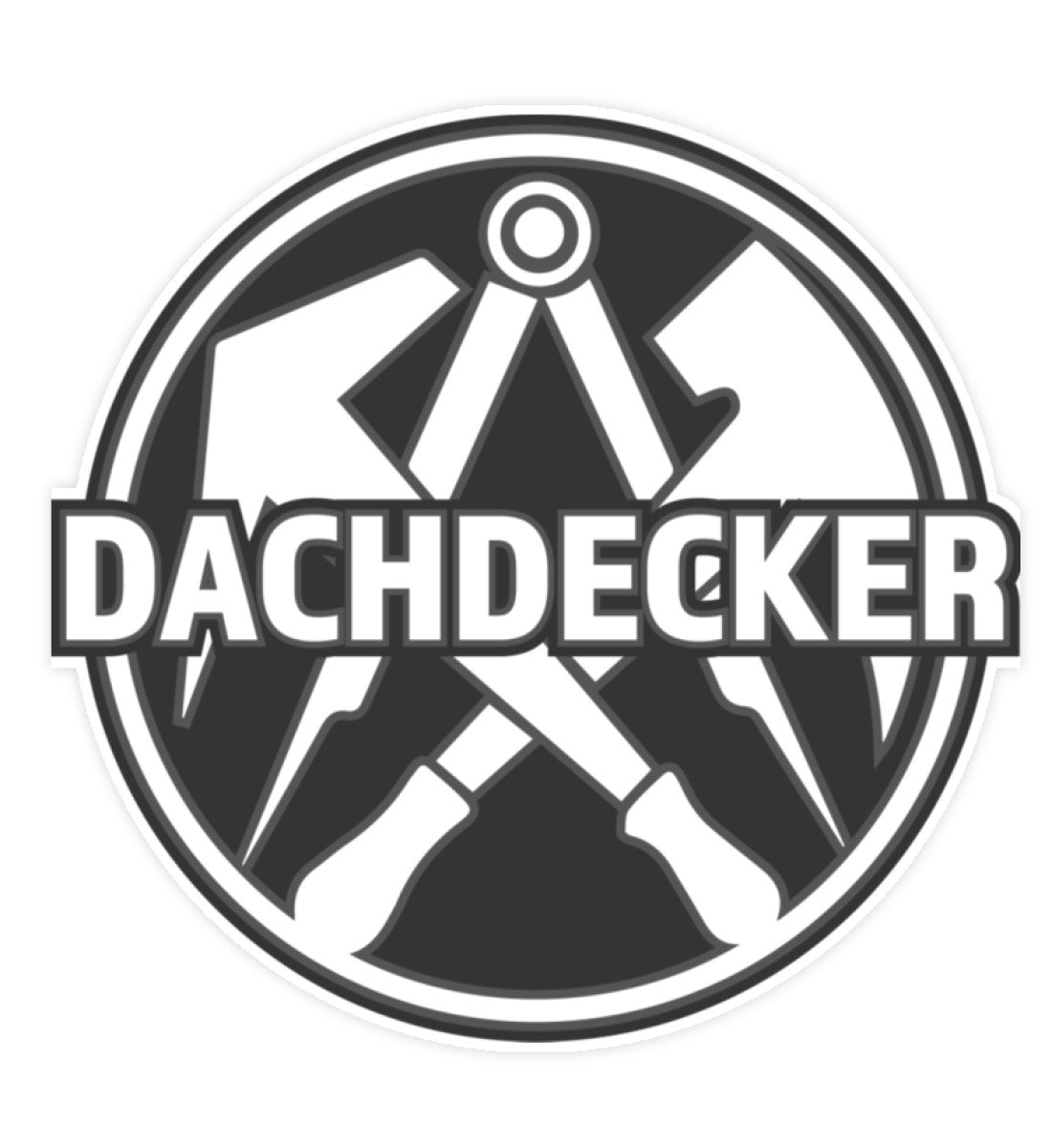Dachdecker - Sticker ( 5 x 5 cm) - Rooferking