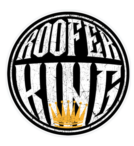 Rooferking   - Sticker (5 x 5 cm) €2.95 Rooferking