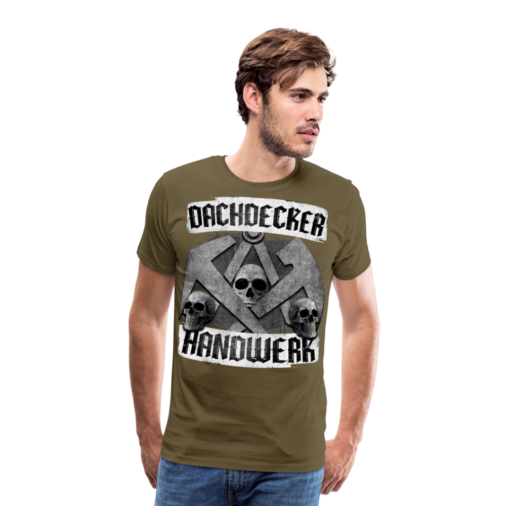 Dachdecker Handwerk - Premium T-Shirt - Khaki