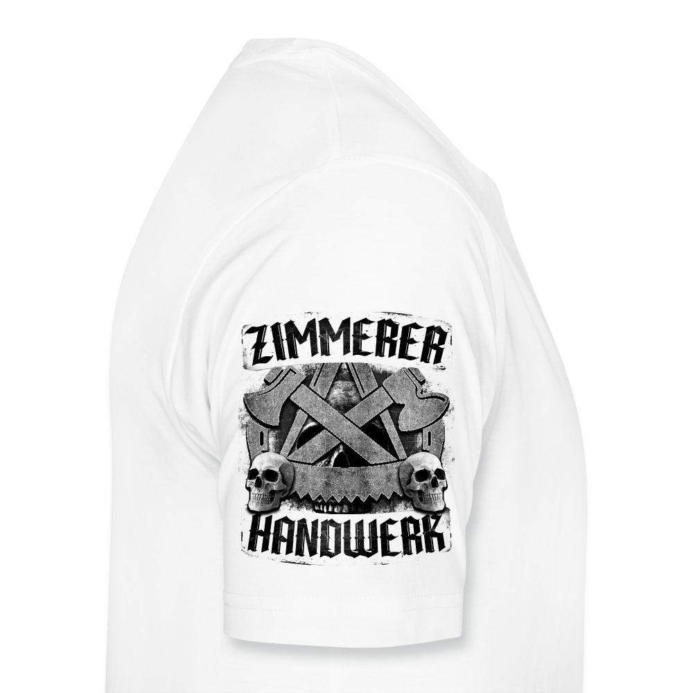 Zimmerer Handwerk - Premium T-Shirt - weiß
