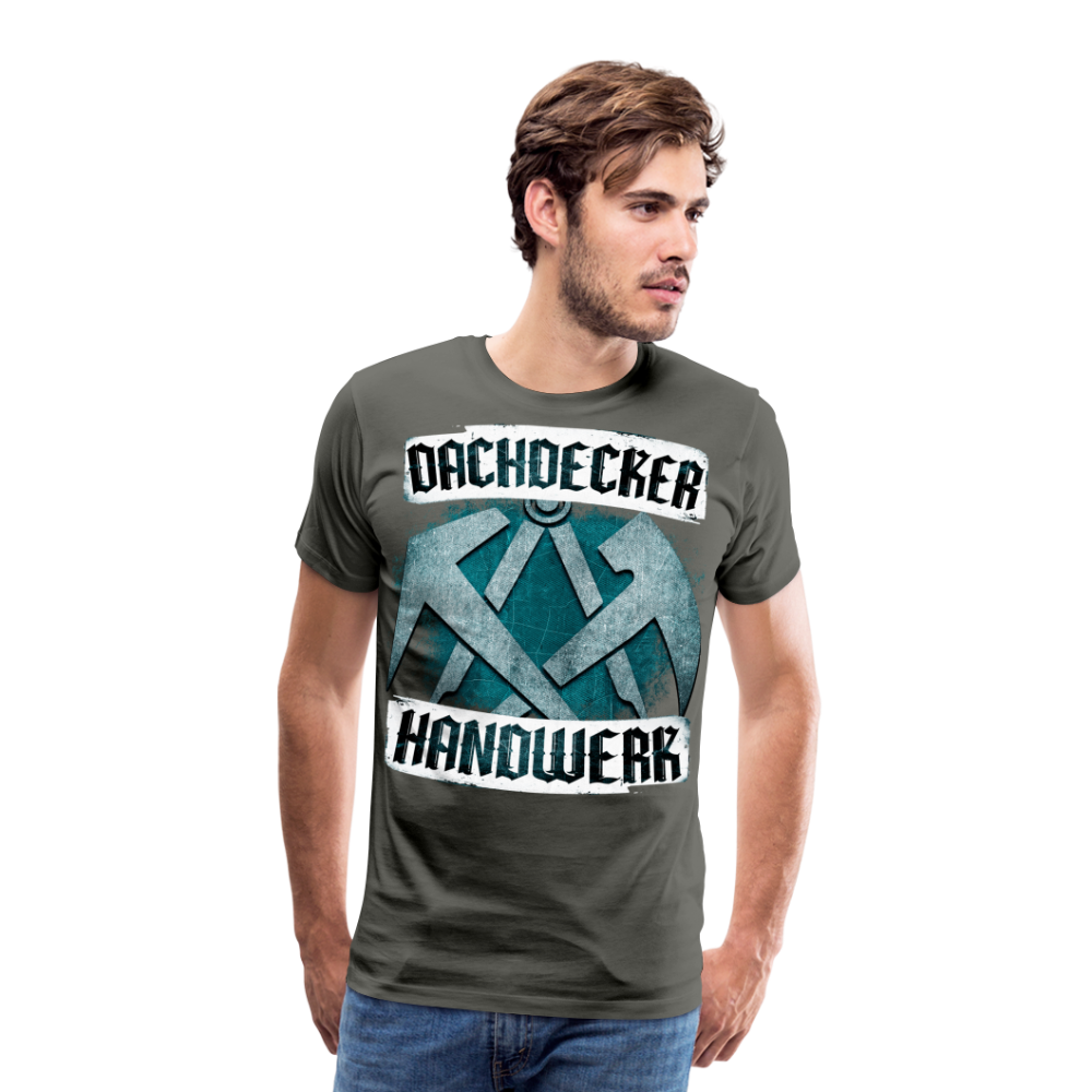 Dachdecker Handwerk - Premium T-Shirt - Asphalt