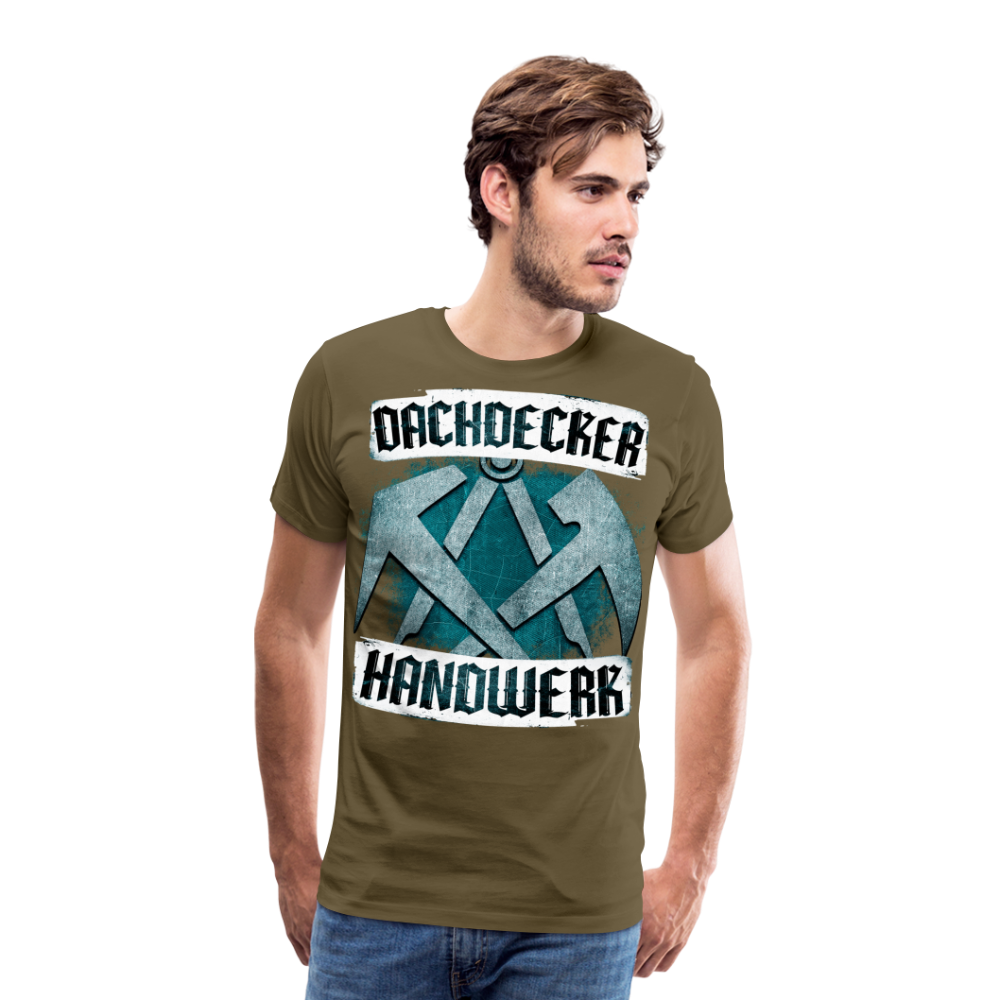 Dachdecker Handwerk - Premium T-Shirt - Khaki